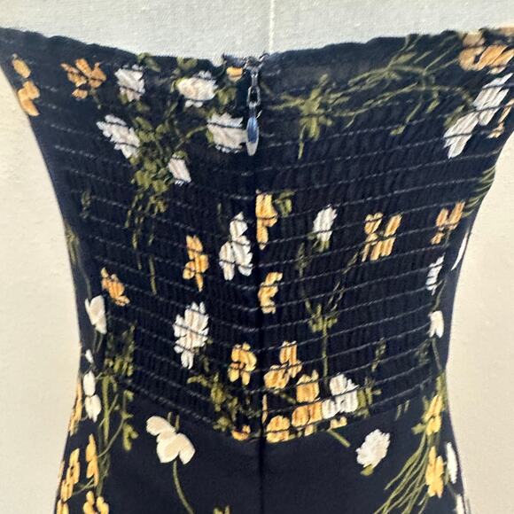 Reformation Blue Floral Midi Slip Dress SIZE 2 Cottage Sundress Corset $278 - Picture 13 of 13